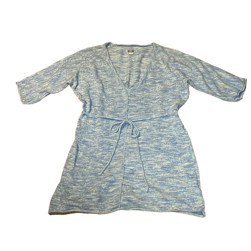 Converse One⭐️Star 2010’s Knit Tunic, Gey top, Dress, tie waist, 3/4 sleeve, L